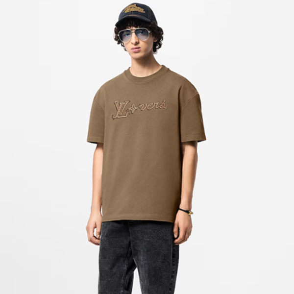 루이비통 남성 엠브로이더드 반팔 티셔츠 - Louis vuitton Mens Tshirt - lvc5585x