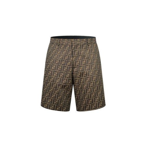 펜디 남성 카키 반바지 - Fendi Mens Khaki Shorts - fec5591x