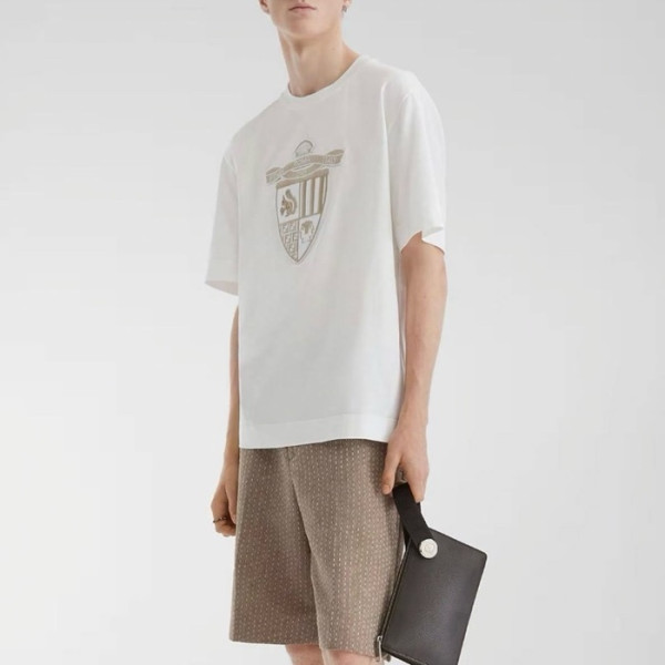 펜디 남성 라운드 반팔 티셔츠 - Fendi Mens Round Tshirt - fec5596x