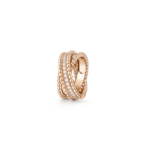 반클리프 아펠 여성 뻬를리 다이아몬드 듀오 링 - Van Cleef & Arpels Womens Perlée RIng - acc4399x