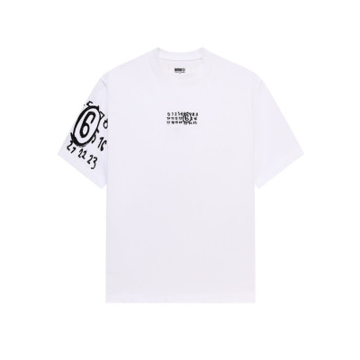 메종 마르지엘라 남성 라운드 반팔 티셔츠 - Maison Margiela Mens Round Tshirt - mac5609x