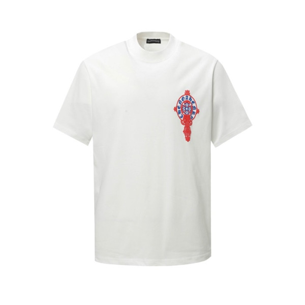 크롬하츠 남성 라운드 반팔티 - Chrom Hearts Mens Round Tshirt - chc5616x