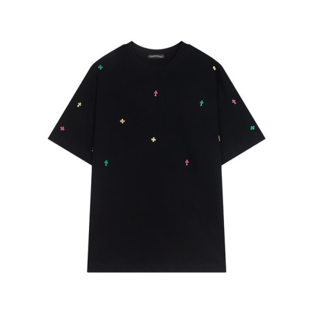 크롬하츠 남성 라운드 반팔티 - Chrom Hearts Mens Round Tshirt - chc5621x