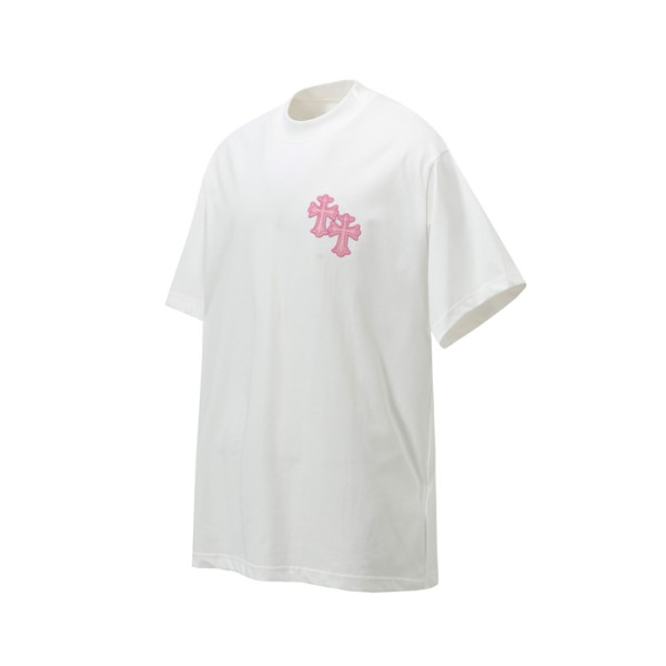 크롬하츠 남성 라운드 반팔티 - Chrom Hearts Mens Round Tshirt - chc5628x