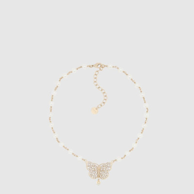 디올 여성 토일 드 주이 빠삐용 네크리스 - Dior Womens Toile de Jouy Papillon Necklace - acc4445x