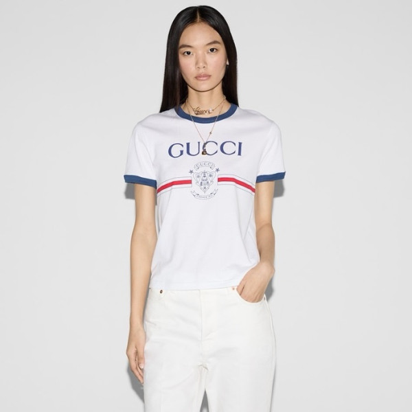 구찌 여성 반팔 티셔츠 - Gucci Womens Round Tshirt - guc5648x