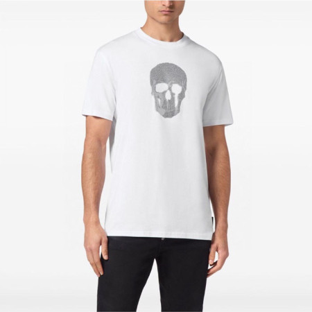 필립플레인 남성 라운드 반팔티 - Philipp-plein Mens Round Tshirt - phc5654x