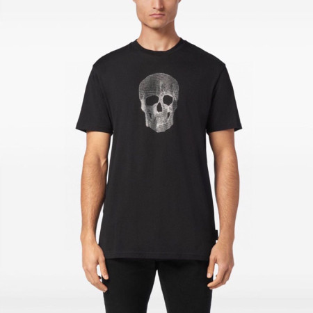 필립플레인 남성 라운드 반팔티 - Philipp-plein Mens Round Tshirt - phc5655x