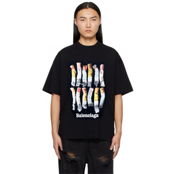 발렌시아가 남성 라운드 반팔 티셔츠 - Balenciaga Mens Round Tshirt - bac5662x