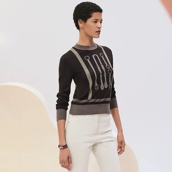 에르메스 여성 라운드 스웨터 - Hermes Womens Round Knitwear - hec5663x