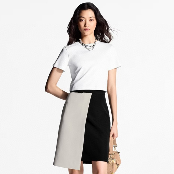 루이비통 여성 반팔 티셔츠 - Louis vuitton Womens White Tshirt - lvc5664x