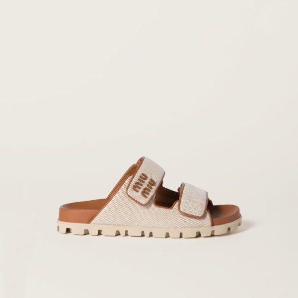 미우미우 여성 벨크로 뮬 - Miumiu Womens Velcro Mules - mis5559x