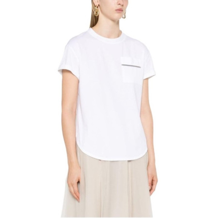 브루넬로쿠치넬리 여성 라운드 티셔츠 - Brunello Cucinelli Womens Round Tshirt - brc5672x