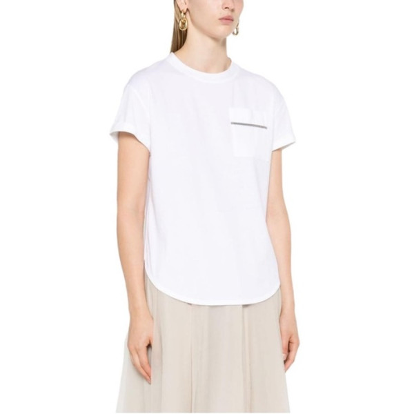 브루넬로쿠치넬리 여성 라운드 티셔츠 - Brunello Cucinelli Womens Round Tshirt - brc5672x
