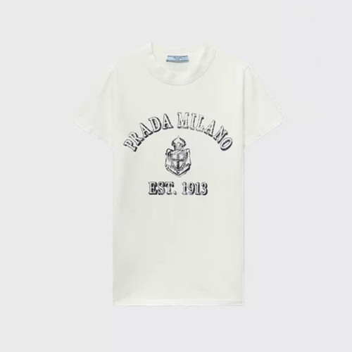 프라다 여성 반팔 티셔츠 - Prada Womens Round Tshirt - prc5673x