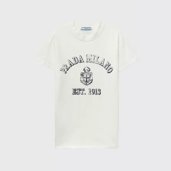 프라다 여성 반팔 티셔츠 - Prada Womens Round Tshirt - prc5673x