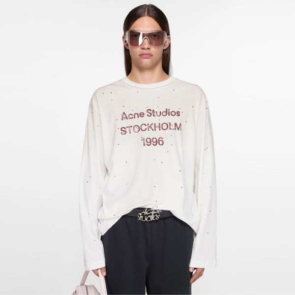 아크네 남/녀 라운드 긴팔티 - Acne Unisex Round Tshirt - anc5688x