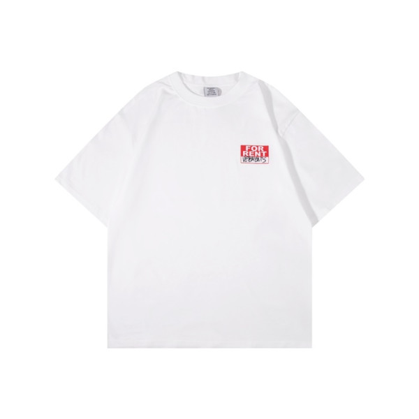 베트멍 남/녀 라운드 반팔 티셔츠 - Vetements Unisex Oversize Tshirt - vec5700x
