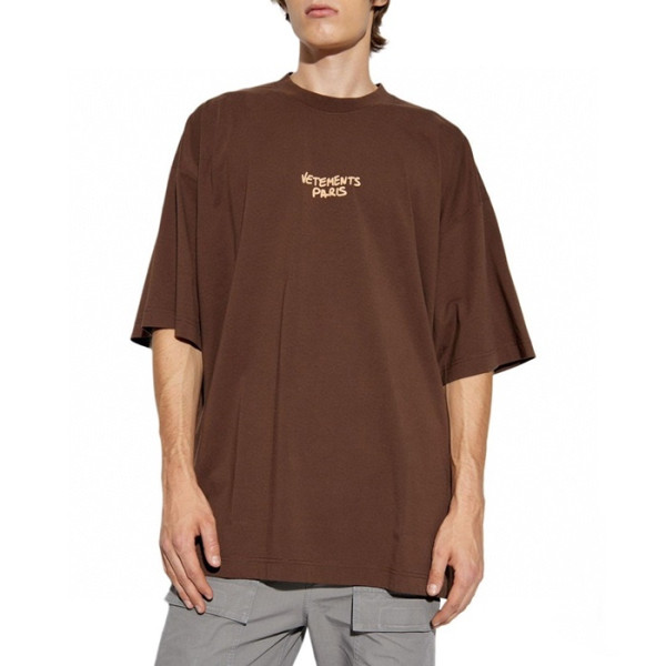 베트멍 남/녀 라운드 반팔 티셔츠 - Vetements Unisex Oversize Tshirt - vec5701x
