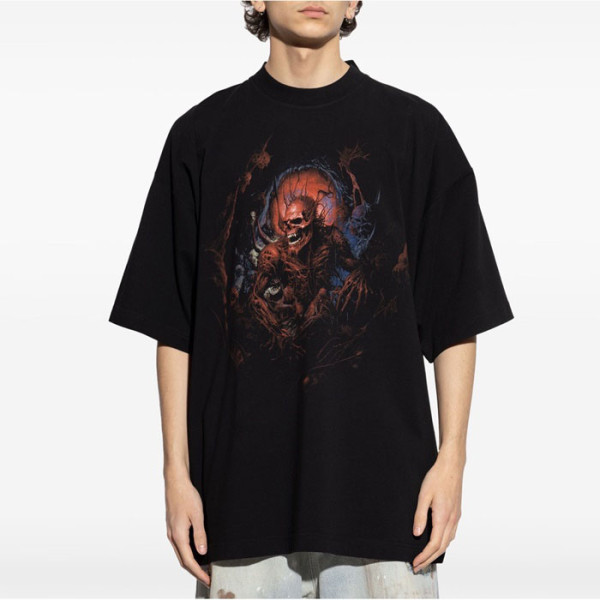 베트멍 남/녀 라운드 반팔 티셔츠 - Vetements Unisex Oversize Tshirt - vec5702x