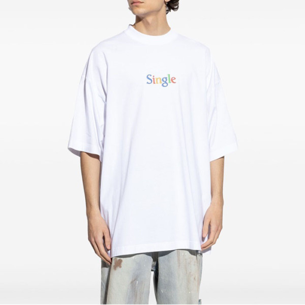 베트멍 남/녀 라운드 반팔 티셔츠 - Vetements Unisex Oversize Tshirt - vec5703x