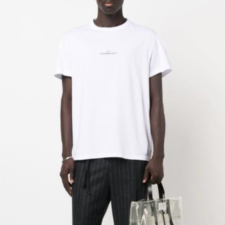 메종 마르지엘라 남성 라운드 반팔 티셔츠 - Maison Margiela Mens Round Tshirt - mac5708x