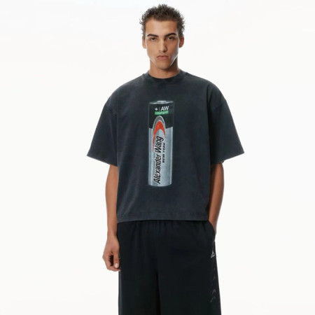 알렉산더왕 남성 라운드 반팔티 - Alexanderwang Mens Round Tshirt - alc5755x