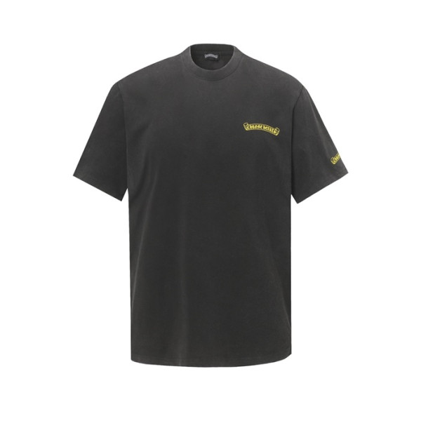 크롬하츠 남성 라운드 반팔티 - Chrom Hearts Mens Round Tshirt - chc5766x