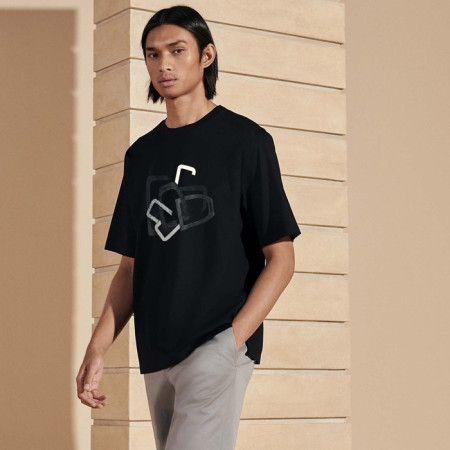 에르메스 남성 라운드 반팔티 - Hermes Mens Round Tshirt - hec5773x