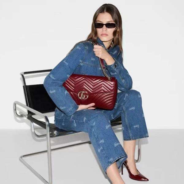 구찌 여성 GG 마몬트 백 - Gucci Womens GG Marmont Bag - gub5257x