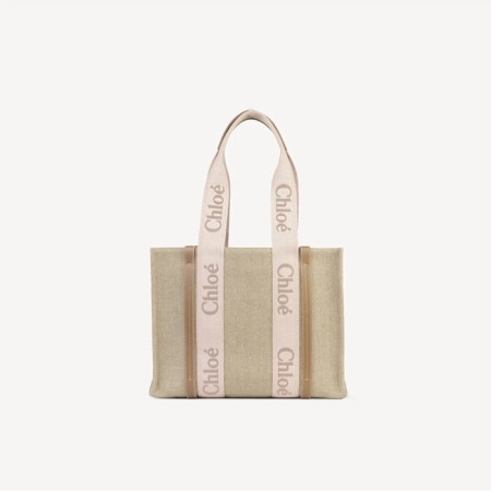 끌로에 여성 리넨 우디 토트백 - Chloe Womens Woody Bag - chb5268x