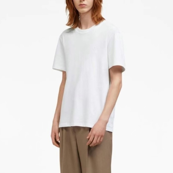 아미 남성 라운드 반팔티 - Ami Mens Round Tshirt - amc5847x