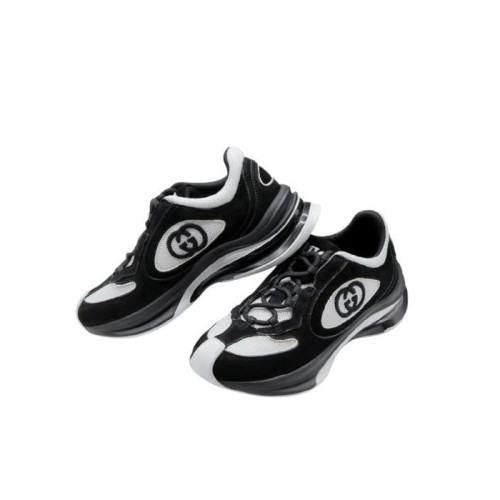 [당일배송] 구찌 여성 런 레이스업 스니커즈 - dd678x