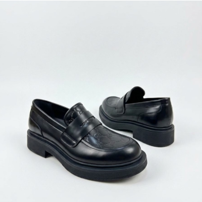 구찌 남성 가죽 로퍼 - Gus699x