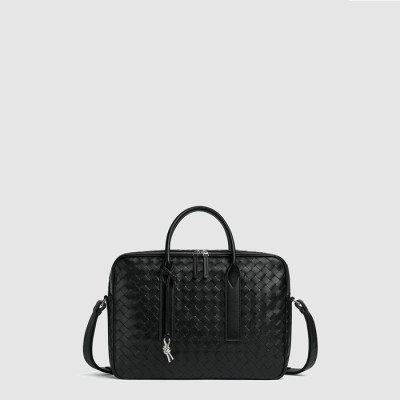 보테가베네타 남성 겟어웨이 서류가방 - Bottega Veneta Mens Black Briefcase - bvb5282x