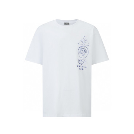 디올 남성 라운드 반팔 티셔츠 - Dior Mens Round Tshirt - dic5892x