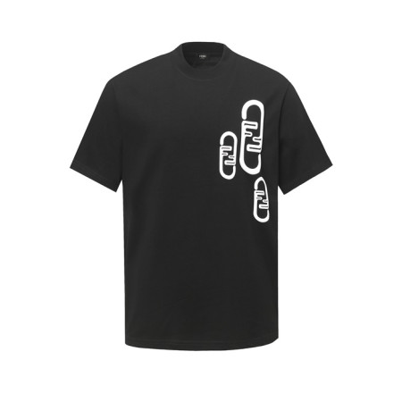 펜디 남성 라운드 반팔 티셔츠 - Fendi Mens Round Tshirt - fec5904x