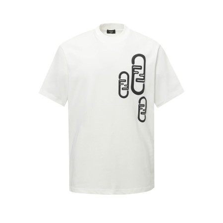 펜디 남성 라운드 반팔 티셔츠 - Fendi Mens Round Tshirt - fec5905x