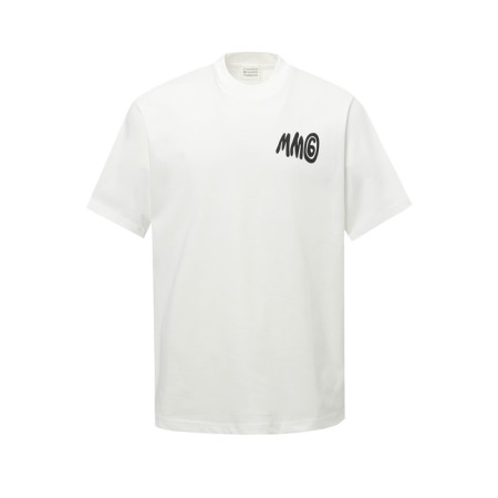 메종 마르지엘라 남성 라운드 반팔 티셔츠 - Maison Margiela Mens Round Tshirt - mac5913x