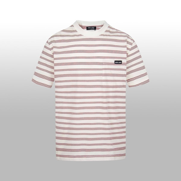 미우미우 남성 라운드 반팔 티셔츠 - Miumiu Mens Round Tshirt - mic5926x