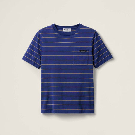 미우미우 남성 라운드 반팔 티셔츠 - Miumiu Mens Round Tshirt - mic5997x