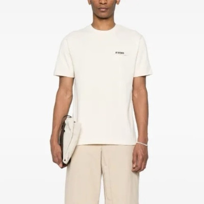 자크뮈스 남성 라운드 반팔티 - Jacquemus Mens Round Tshirt - jac6039x