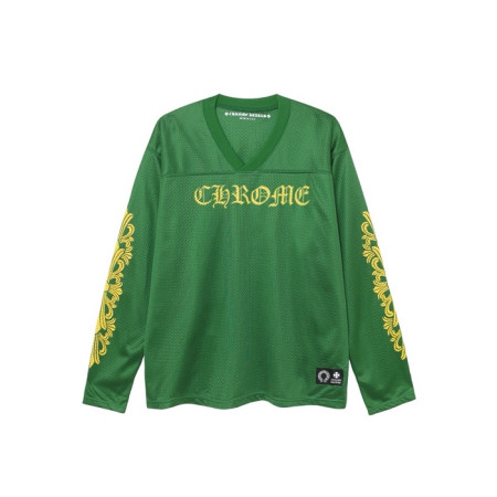 크롬하츠 남성 브이넥 긴팔티 - Chrome Hearts Mens V-neck Tshirt - chc6055x