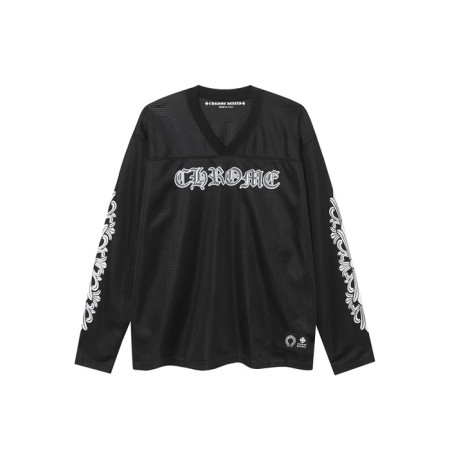 크롬하츠 남성 브이넥 긴팔티 - Chrome Hearts Mens V-neck Tshirt - chc6058x