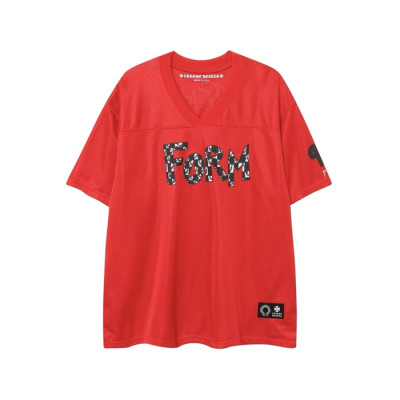 크롬하츠 남성 브이넥 반팔티 - Chrom Hearts Mens V-neck Tshirt - chc6064x