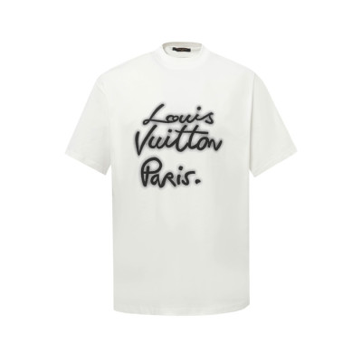 루이비통 남성 라운드 반팔 티셔츠 - Louis vuitton Mens Round Tshirt - lvc6076x