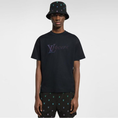 루이비통 남성 라운드 반팔 티셔츠 - Louis vuitton Mens Round Tshirt - lvc6087x