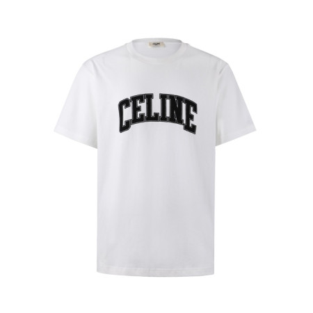 셀린느 남/녀 빅로고 반팔 프린팅 티셔츠 - Celine Unisex Round Tshirt - cec792x