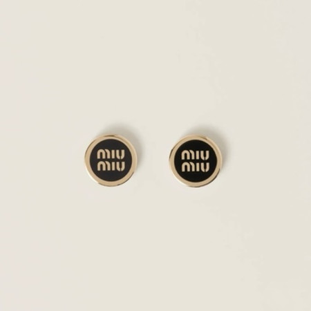 미우미우 여성 에나멜 메탈 귀걸이 - Miumiu Womens Enameled Metal Earrings - acc5376x