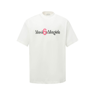 메종 마르지엘라 남성 라운드 반팔 티셔츠 - Maison Margiela Mens Round Tshirt - mac6142x